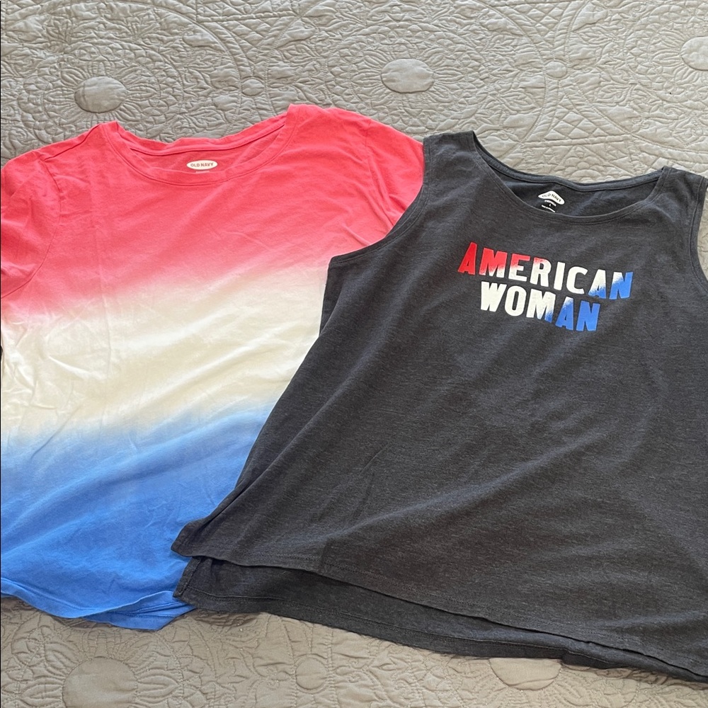 Old Navy Patriotic tees L